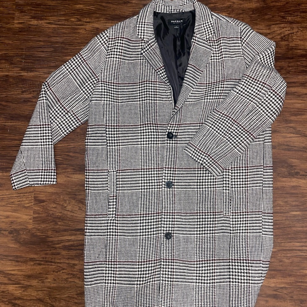 Pac-sun houndstooth Trench Coat